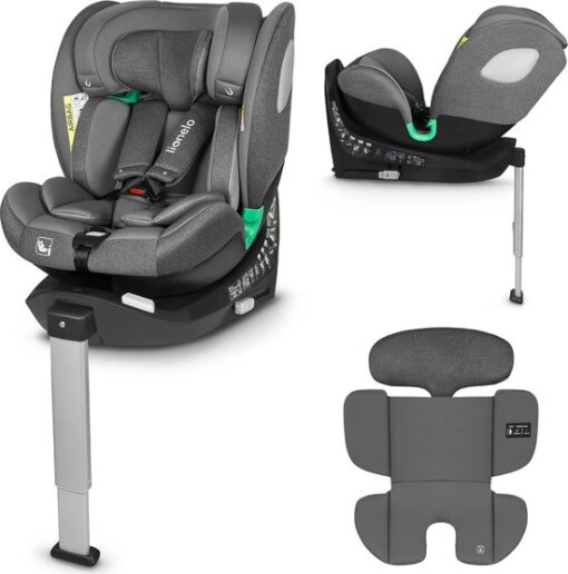 Lionelo Braam i-Size Autostoeltje - 0-36kg - ISOFIX + steunpoot - 360° draaibaar