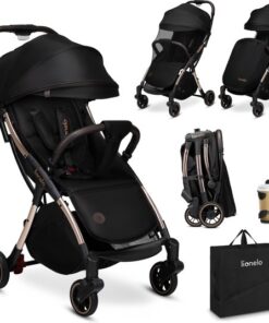 Lionelo Buggy Julie One - Kinderwagen Premium - Automatisch opvouwen - Wandelwagen tot 22 kg - Comfortabele zitje