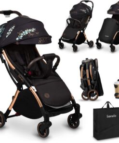 Lionelo Buggy Julie One - Kinderwagen Premium - Automatisch opvouwen - Wandelwagen tot 22 kg - Comfortabele zitje