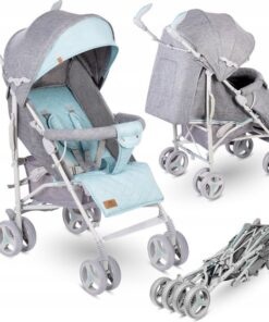 Lionelo Irma - Buggy - Wandelwagen- Lichte 7kg - tot 15 kg - Geveerde wielen - 360° - tot 5 jaar - Opbergmand - Verstelbare handgreep - Snel inklapsysteem - Compact formaat