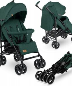 Lionelo Irma - Buggy - Wandelwagen- Lichte 7kg - tot 15 kg - Geveerde wielen - 360° - tot 5 jaar - Opbergmand - Verstelbare handgreep - Snel inklapsysteem - Compact formaat