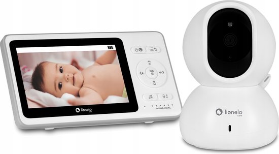 Lionelo Premium Babyphone 8.2 - Babyfoon - Bereik tot 300m - Zoom - Alarmsysteem - Nachtmodus