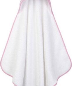 Little Dutch Badcape - Badstof - 75 x 75 cm - Roze/Wit Sterren