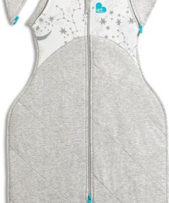 Love to Dream™ Babyslaapzak Swaddle Up™ - Inbakeren afbouwen - Baby 4-6 maanden - 6-8.5 kg - Winter - Grijs Wit