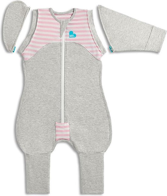 Love to Dream Stage 2 Swaddle UP Transition Suit babyslaapzak Large pink/roze