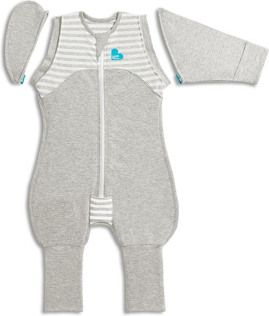 Love to Dream Stage 2 Swaddle UP Transition Suit babyslaapzak XL grijs