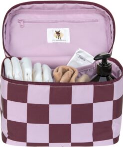 Lässig Luiertas Nursery Caddy To Go - deep red/lavender