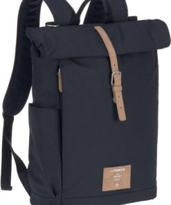 LÄSSIG Luiertas Rolltop Backpack rugzak incl verschoningsmatje - nacht blauw