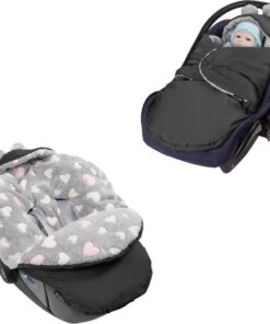 Luxiba - Voetenzak voor baby's, wikkeldeken voor de winter, geschikt voor kinderwagen, babybed, autostoel, buggy