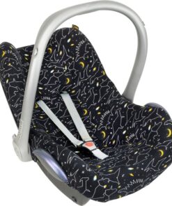 Maxi Cosi hoes Pebble Cabriofix Citi - Autostoelhoes Groep 0 - Zacht Katoen - Met Waterdichte Voering ter Bescherming van je Autostoel - Perfecte Pasvorm - Combineer met de Bijpassende Ukje Zonnekap Voetenzak en Gordelbeschermer - Dino