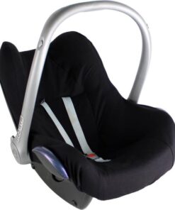 Maxi Cosi hoes Pebble Cabriofix Citi - Autostoelhoes Groep 0 - Zacht Katoen - Met Waterdichte Voering ter Bescherming van je Autostoel - Perfecte Pasvorm - Combineer met de Bijpassende Ukje Zonnekap Voetenzak en Gordelbeschermer - Zwart