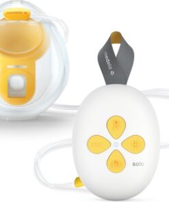 Medela Solo Hands-Free borstkolf – Enkele elektrische handsfree borstkolf – Draagbaar - Transparant/Geel – Inclusief oplaadbare accu