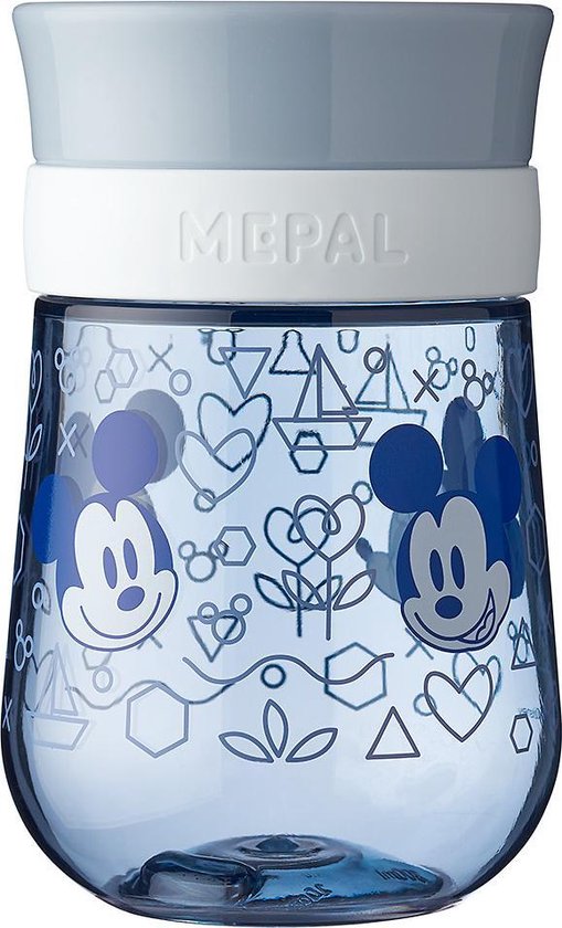 Mepal Mio – 360° Oefenbeker 300 ml – stimuleert het zelf drinken – Mickey Mouse – kan tegen een stootje – drinkbeker kinderen – lekvrije beker