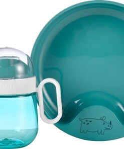 Mepal Mio babyservies set – 3-delig – Kraamcadeau – Kinderservies – Deep turquoise