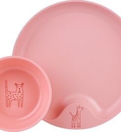 Mepal Mio kinderservies set – 6-delig – Kraamcadeau – Kinderservies – Deep pink