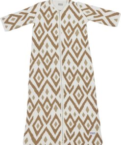 Meyco Baby Ikat baby slaapzak met afritsbare mouwen - sand - 70cm