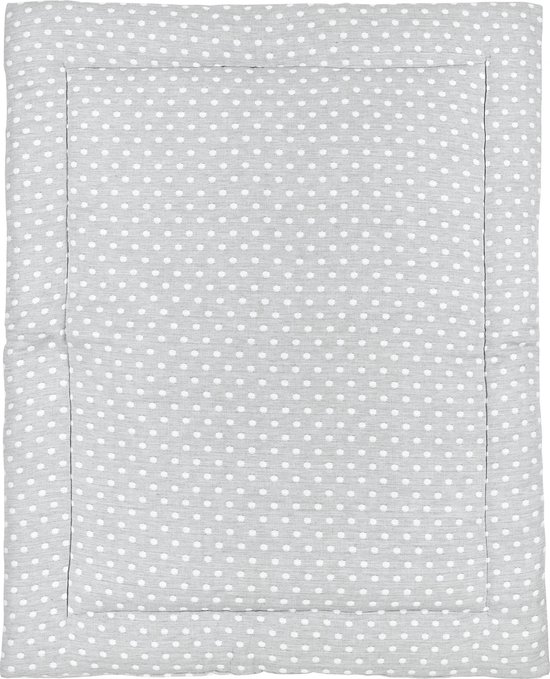 Meyco Baby Little Dots boxkleed - grey - 80x100cm