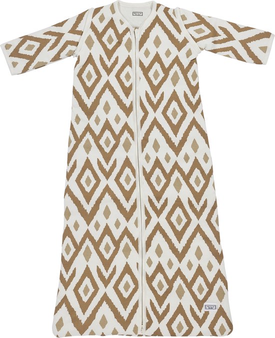 Meyco Baby Slaapzak Winter Ikat - afritsbare mouwen - sand - 90cm - winterslaapzak