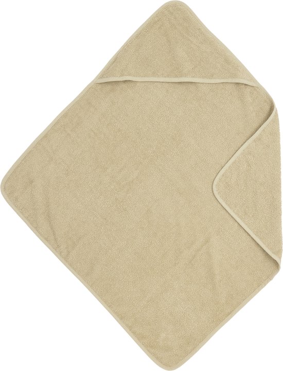 Meyco Baby Uni badcape - badstof - sand - 75x75cm