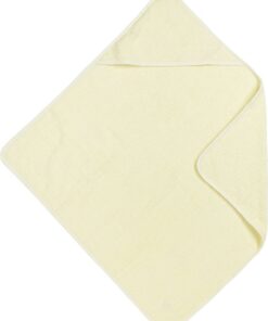 Meyco Baby Uni badcape - badstof - soft yellow - 75x75cm