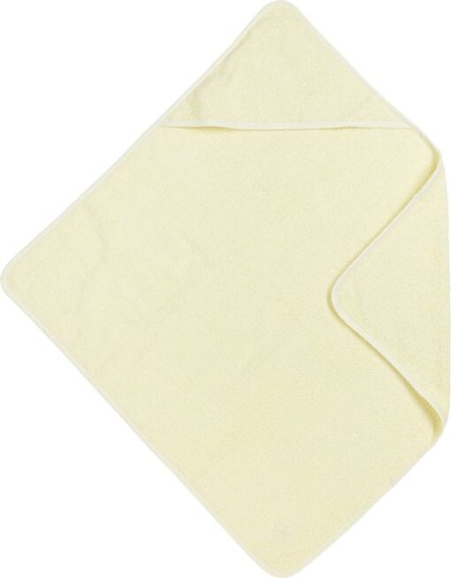 Meyco Baby Uni badcape - badstof - soft yellow - 75x75cm