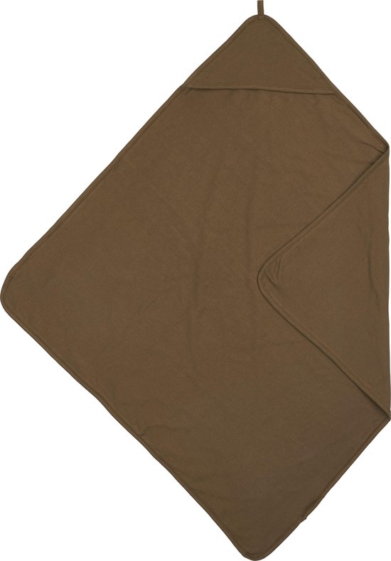 Meyco Baby Uni badcape - chocolate - 80x80cm