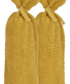 Meyco Baby Uni kruikenzak - 2-pack - badstof - honey gold