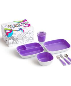 Munchkin Color Me Hungry Kinderservies - 7-delig - Purple