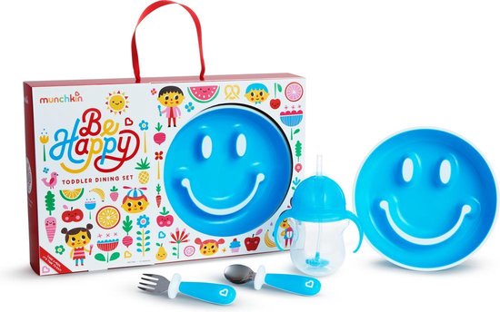 Munchkin Kraamcadeau/Kraampakket - Jongens/Meisjes - Be Happy Geschenkset - Gift Set - Blauw