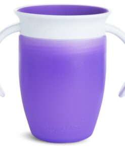 Munchkin Miracle 360° trainingsbeker met handvaten Purple 6 m+ 207 ml