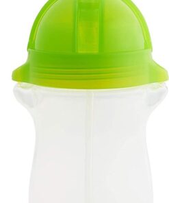 Munchkin Tip & Sip Antilek Rietjesbeker - Vaatwasserbestendig - Vanaf 12 maanden - 296ml - Groen - drinkbeker met rietje