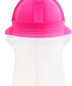 Munchkin Tip & Sip Antilek Rietjesbeker - Vaatwasserbestendig - Vanaf 12 maanden - 296ml - Roze