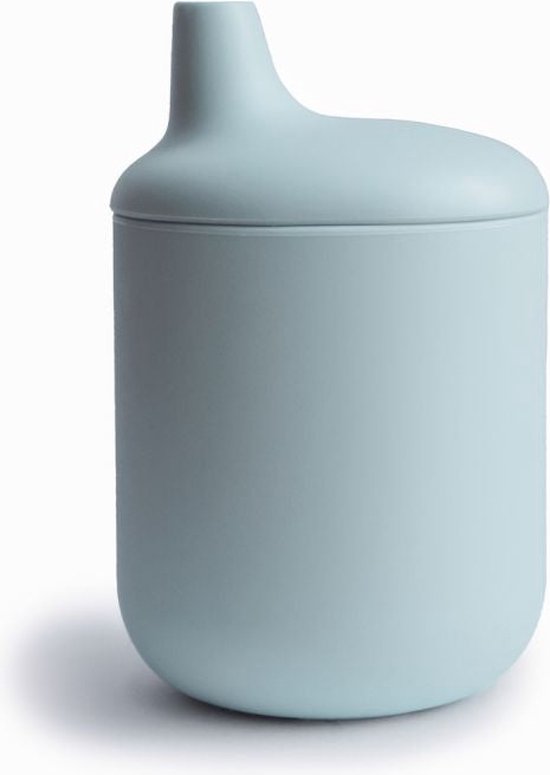 Mushie - Siliconen Tuitbeker - Sippy Cups - Powder Blue