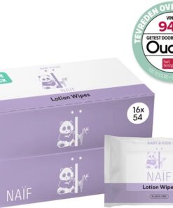 Naïf - Plasticvrije Lotion Billendoekjes - 864 doekjes (16 stuks x 54 doekjes)