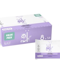 Naif Baby & Kids Lotion Wipes Vochtige Doekjes voor Kinderen vanaf Geboorte 8x54 st