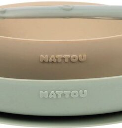 Nattou Serviesset voor Kinderen 3 - Silicone - cm - Beige