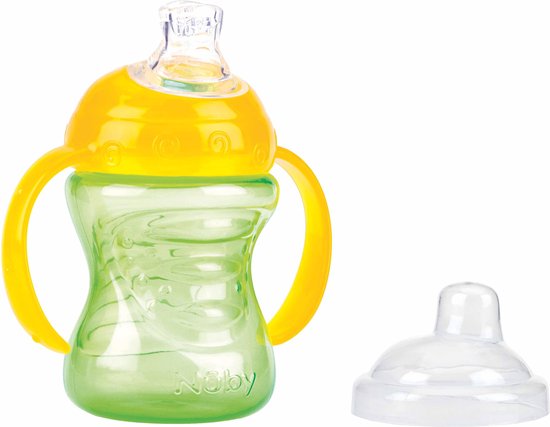 Nûby - Swirl™ Antilekbeker - Groen - 240ml - 6m+