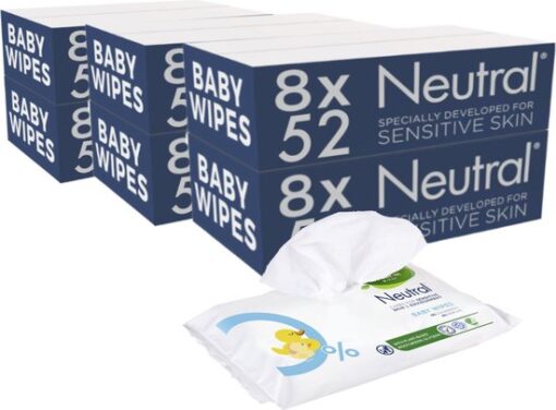 Neutral - Baby Billendoekjes - 48 x 52 = 2496 stuks - 0% Parfum