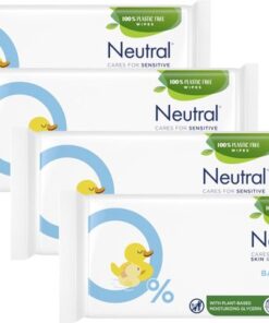 Neutral - Baby Billendoekjes - 4 x 52 = 208 stuks - 0% Parfum