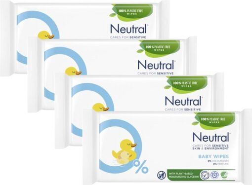 Neutral - Baby Billendoekjes - 4 x 52 = 208 stuks - 0% Parfum