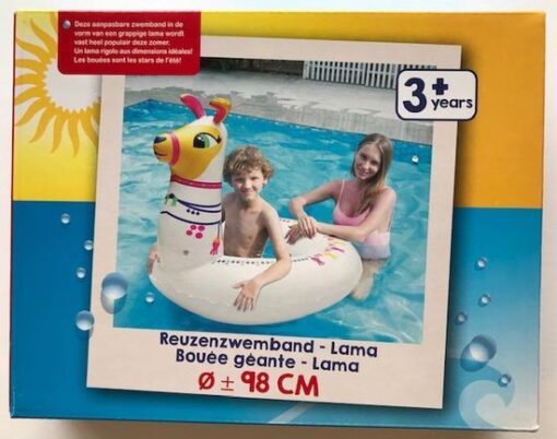 Opblaasbare Reuzenzwemband Lama 98cm Zwembad Zomer