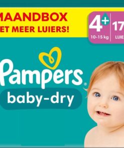 Pampers - Baby Dry - Maat 4+ - Maandbox - 172 stuks - 10/15 KG