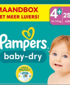 Pampers - Baby Dry - Maat 4+ - Mega Maandbox - 258 stuks - 10/15 KG