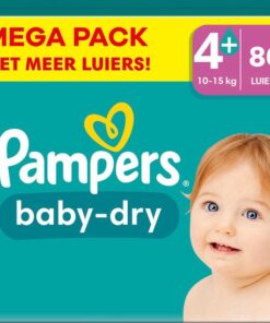 Pampers - Baby Dry - Maat 4+ - Mega Pack - 86 stuks - 10/15 KG