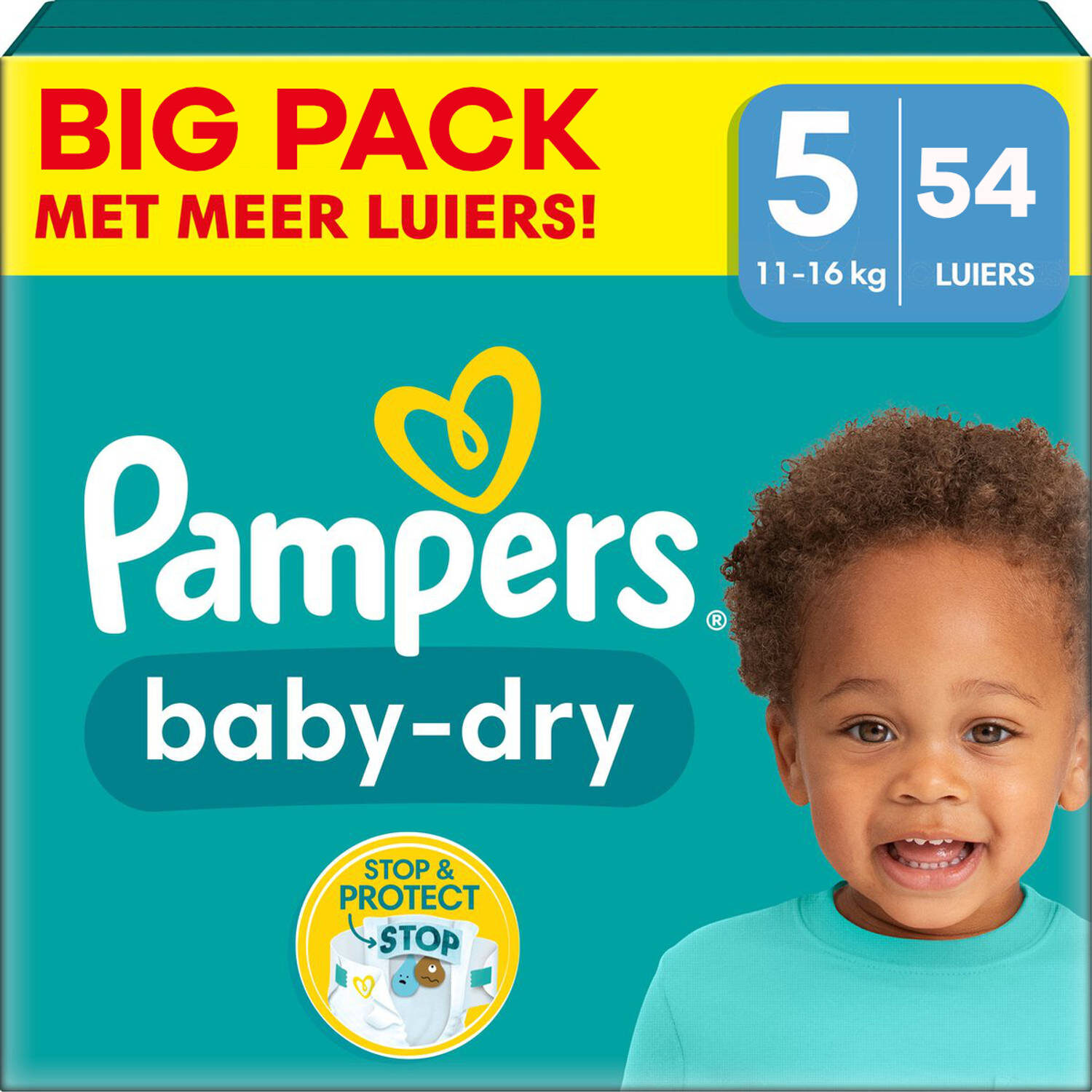 Pampers - Baby Dry - Maat 5 - Big Pack - 54 stuks - 11/16 KG