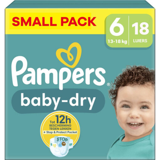 Pampers - Baby Dry - Maat 6 - Small Pack - 18 luiers - 13/18 KG