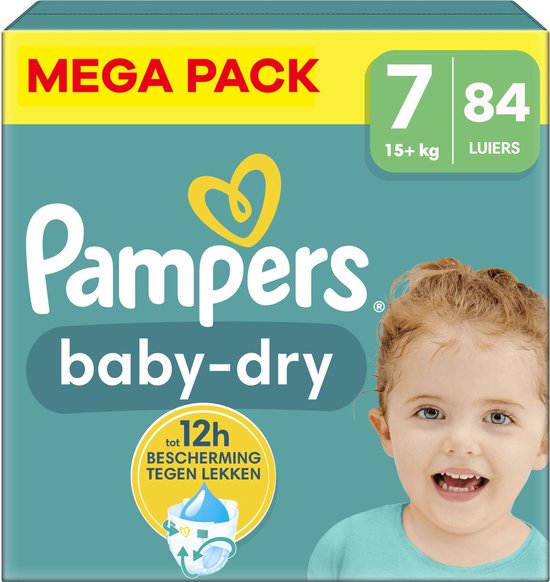 Pampers - Baby Dry - Maat 7 - Mega Pack - 84 stuks - 15+ KG