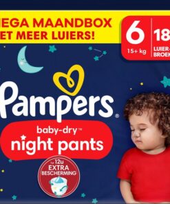 Pampers - Baby Dry Night Pants - Maat 6 - Mega Maandbox - 184 luierbroekjes