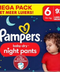 Pampers - Baby Dry Night Pants - Maat 6 - Mega Pack - 92 luierbroekjes