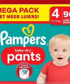 Pampers - Baby Dry Pants - Maat 4 - Mega Pack - 90 stuks - 9/15 KG